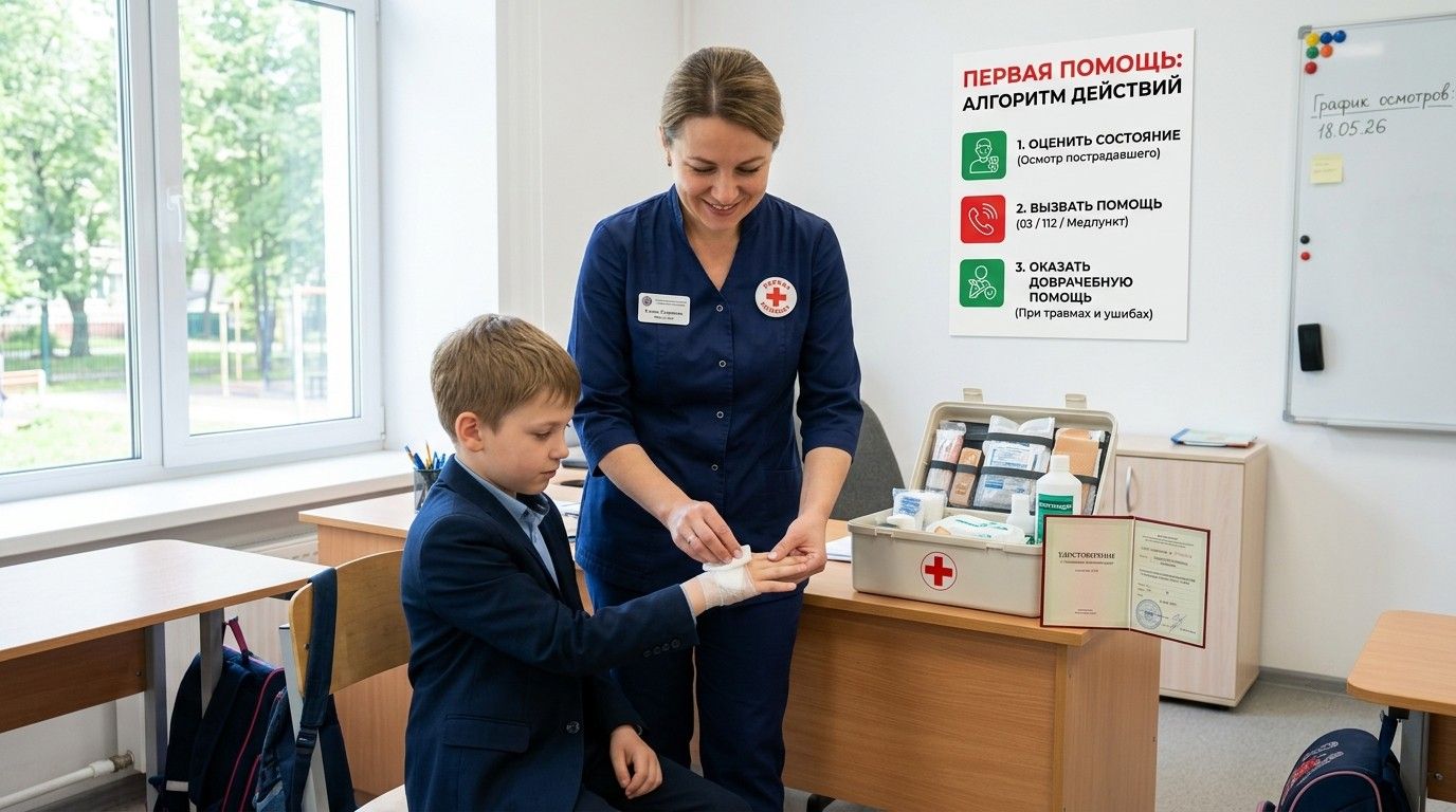 Первая помощь в школе и детском саду. Обязанности и важные нюансы